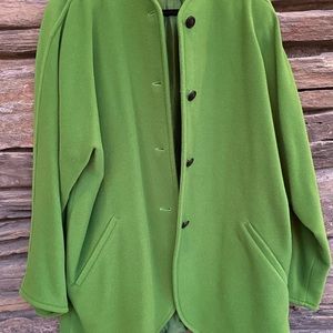 MaxMara Green Wool Coat Like New Large